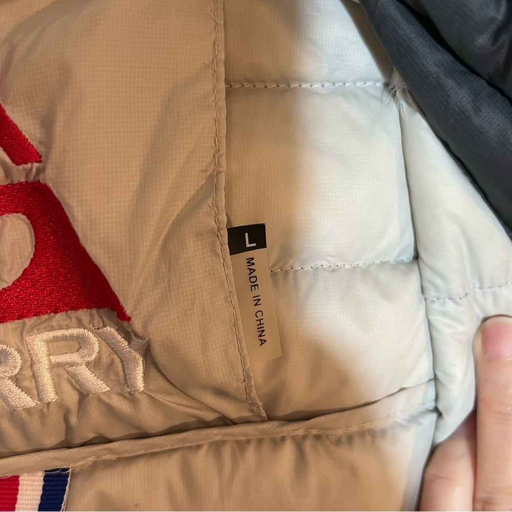 Gerry Men’s Down Puffer Jacket Blue & Black Colorblock - Size Large - Picture 3 of 7